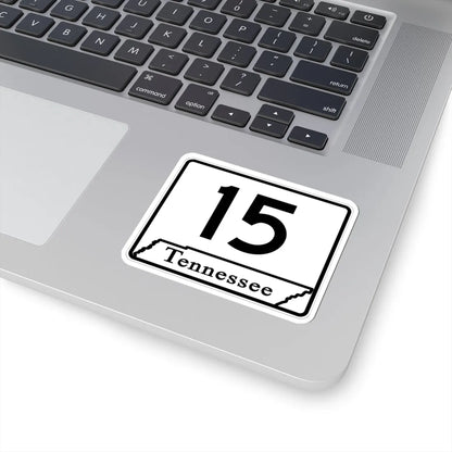 Tennessee 15 (Tennessee) (Road Sign) STICKER Vinyl Kiss-Cut Decal - The Sticker Space