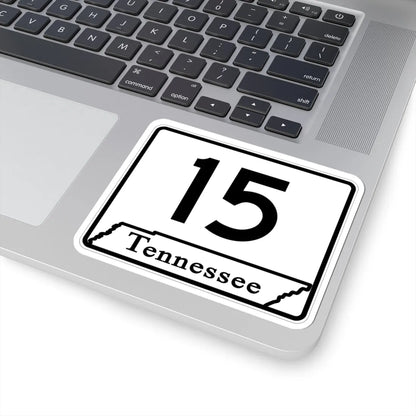 Tennessee 15 (Tennessee) (Road Sign) STICKER Vinyl Kiss-Cut Decal - The Sticker Space