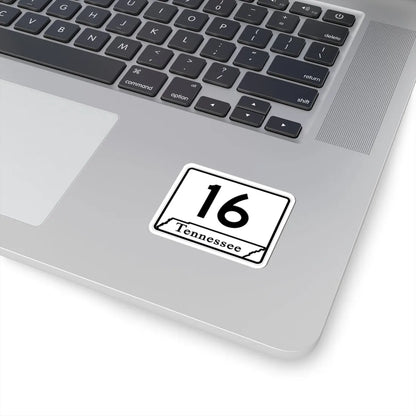 Tennessee 16 (Tennessee) (Road Sign) STICKER Vinyl Kiss-Cut Decal - The Sticker Space