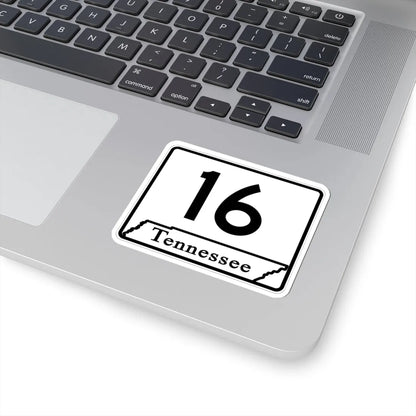 Tennessee 16 (Tennessee) (Road Sign) STICKER Vinyl Kiss-Cut Decal - The Sticker Space