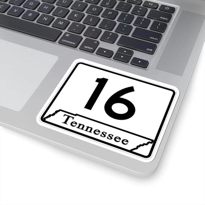 Tennessee 16 (Tennessee) (Road Sign) STICKER Vinyl Kiss-Cut Decal - The Sticker Space