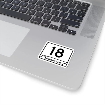 Tennessee 18 (Tennessee) (Road Sign) STICKER Vinyl Kiss-Cut Decal - The Sticker Space