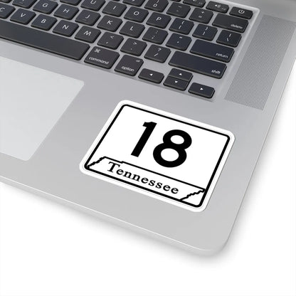 Tennessee 18 (Tennessee) (Road Sign) STICKER Vinyl Kiss-Cut Decal - The Sticker Space