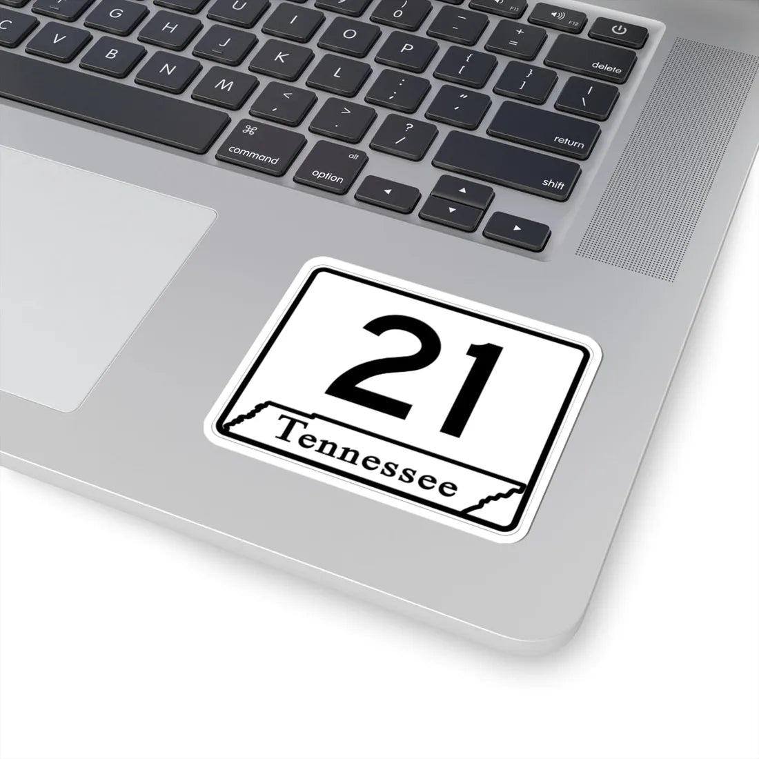 Tennessee 21 (Tennessee) (Road Sign) STICKER Vinyl Kiss-Cut Decal - The Sticker Space