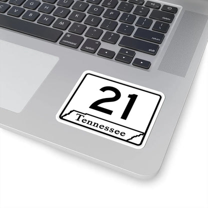 Tennessee 21 (Tennessee) (Road Sign) STICKER Vinyl Kiss-Cut Decal - The Sticker Space
