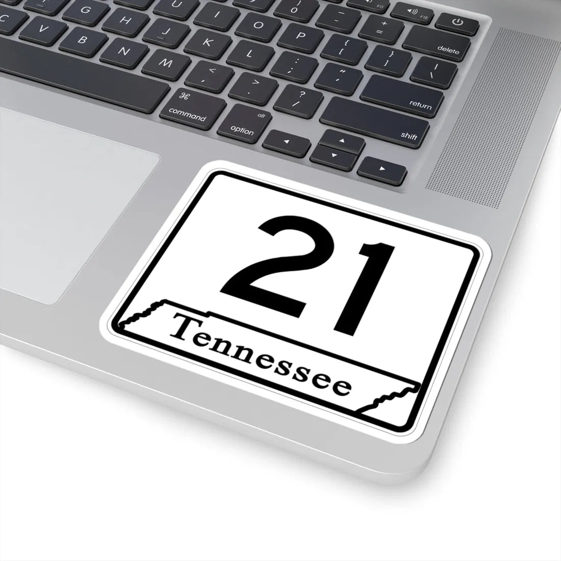 Tennessee 21 (Tennessee) (Road Sign) STICKER Vinyl Kiss-Cut Decal - The Sticker Space