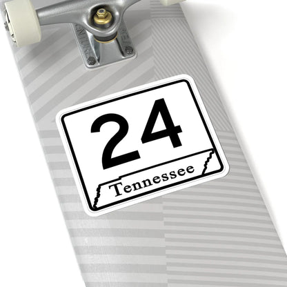 Tennessee 24 (Tennessee) (Road Sign) STICKER Vinyl Kiss-Cut Decal - The Sticker Space