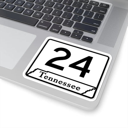 Tennessee 24 (Tennessee) (Road Sign) STICKER Vinyl Kiss-Cut Decal - The Sticker Space