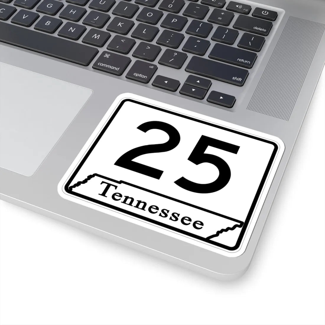 Tennessee 25 (Tennessee) (Road Sign) STICKER Vinyl Kiss-Cut Decal - The Sticker Space