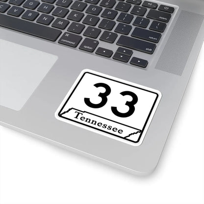 Tennessee 33 (Tennessee) (Road Sign) STICKER Vinyl Kiss-Cut Decal - The Sticker Space