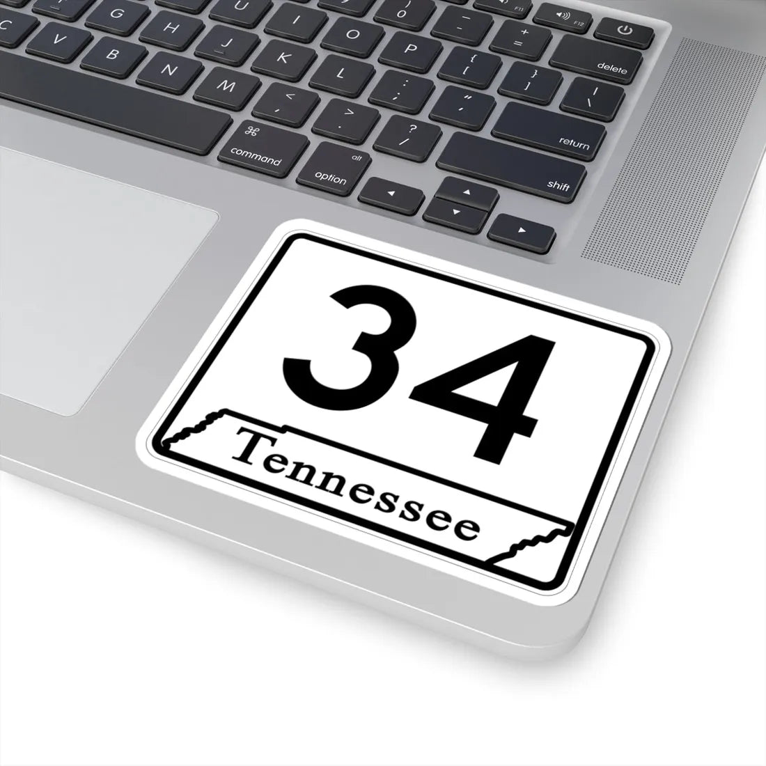 Tennessee 34 (Tennessee) (Road Sign) STICKER Vinyl Kiss-Cut Decal - The Sticker Space