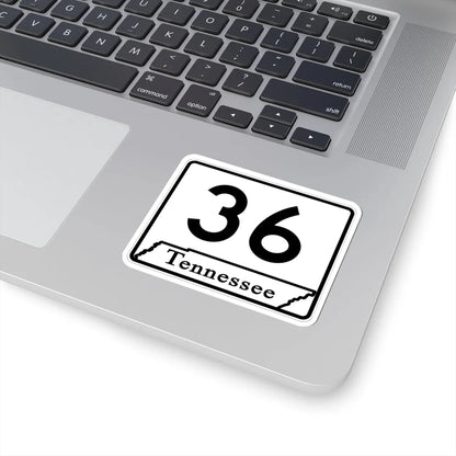 Tennessee 36 (Tennessee) (Road Sign) STICKER Vinyl Kiss-Cut Decal - The Sticker Space