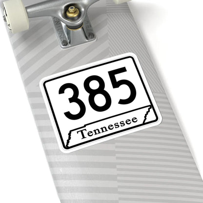 Tennessee 385 (Tennessee) (Road Sign) STICKER Vinyl Kiss-Cut Decal - The Sticker Space