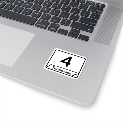 Tennessee 4 (Tennessee) (Road Sign) STICKER Vinyl Kiss-Cut Decal - The Sticker Space
