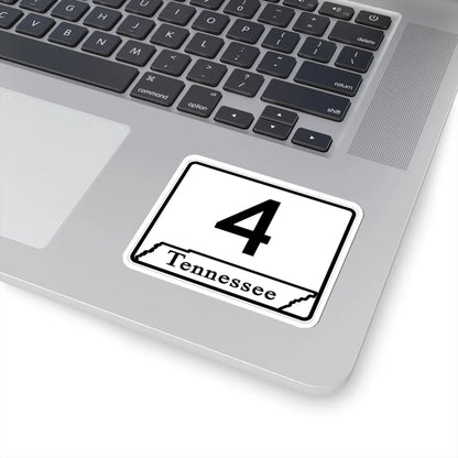 Tennessee 4 (Tennessee) (Road Sign) STICKER Vinyl Kiss-Cut Decal - The Sticker Space