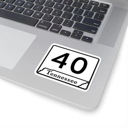 Tennessee 40 (Tennessee) (Road Sign) STICKER Vinyl Kiss-Cut Decal - The Sticker Space