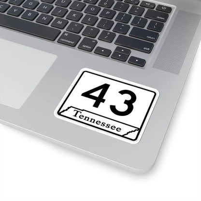Tennessee 43 (Tennessee) (Road Sign) STICKER Vinyl Kiss-Cut Decal - The Sticker Space