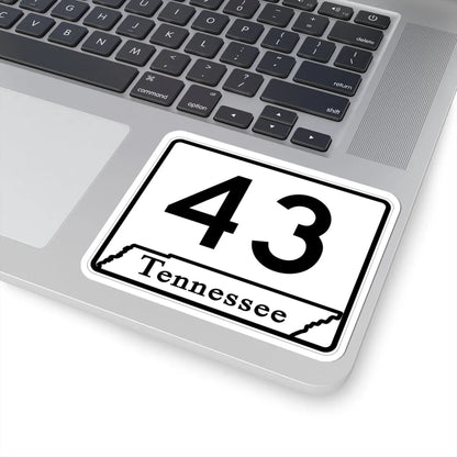 Tennessee 43 (Tennessee) (Road Sign) STICKER Vinyl Kiss-Cut Decal - The Sticker Space
