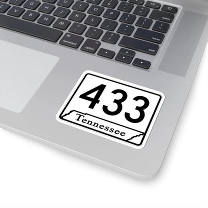 Tennessee 433 (Tennessee) (Road Sign) STICKER Vinyl Kiss-Cut Decal - The Sticker Space