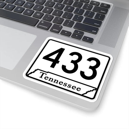 Tennessee 433 (Tennessee) (Road Sign) STICKER Vinyl Kiss-Cut Decal - The Sticker Space