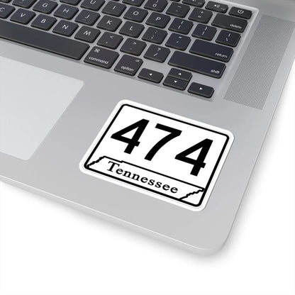Tennessee 474 (Tennessee) (Road Sign) STICKER Vinyl Kiss-Cut Decal - The Sticker Space