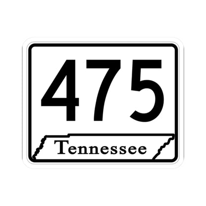 Tennessee 475 (Tennessee) (Road Sign) STICKER Vinyl Kiss-Cut Decal 2 Inch White - The Sticker Space