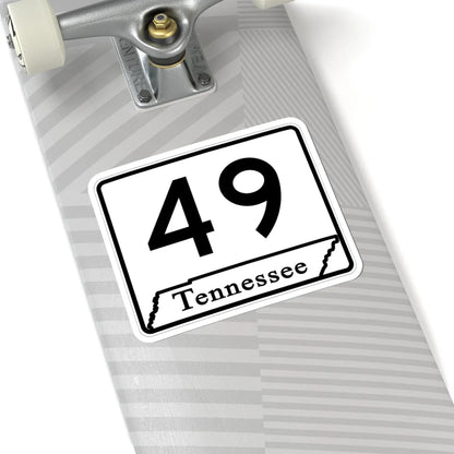 Tennessee 49 (Tennessee) (Road Sign) STICKER Vinyl Kiss-Cut Decal - The Sticker Space