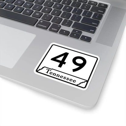 Tennessee 49 (Tennessee) (Road Sign) STICKER Vinyl Kiss-Cut Decal - The Sticker Space