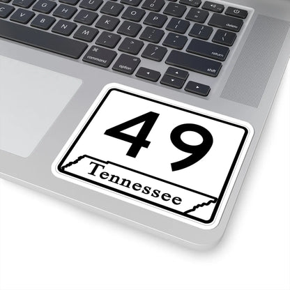 Tennessee 49 (Tennessee) (Road Sign) STICKER Vinyl Kiss-Cut Decal - The Sticker Space