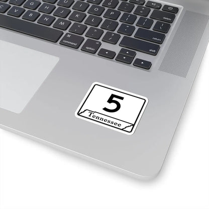 Tennessee 5 (Tennessee) (Road Sign) STICKER Vinyl Kiss-Cut Decal - The Sticker Space