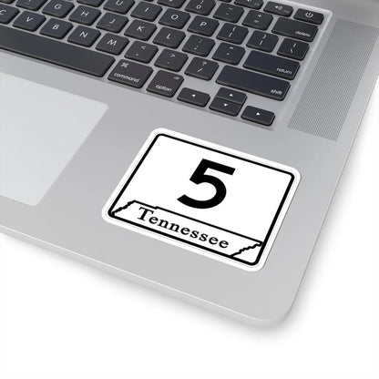 Tennessee 5 (Tennessee) (Road Sign) STICKER Vinyl Kiss-Cut Decal - The Sticker Space