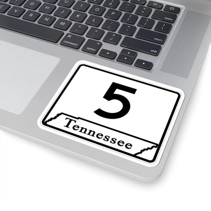 Tennessee 5 (Tennessee) (Road Sign) STICKER Vinyl Kiss-Cut Decal - The Sticker Space