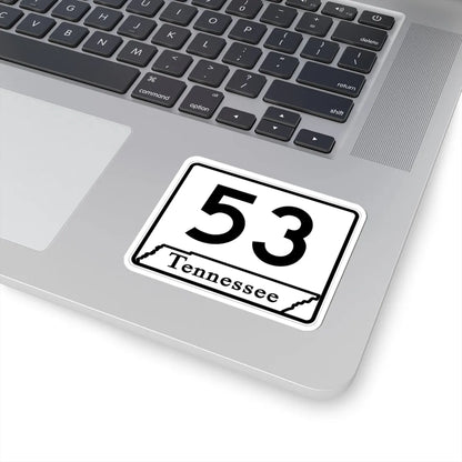 Tennessee 53 (Tennessee) (Road Sign) STICKER Vinyl Kiss-Cut Decal - The Sticker Space