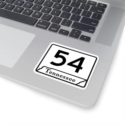 Tennessee 54 (Tennessee) (Road Sign) STICKER Vinyl Kiss-Cut Decal - The Sticker Space