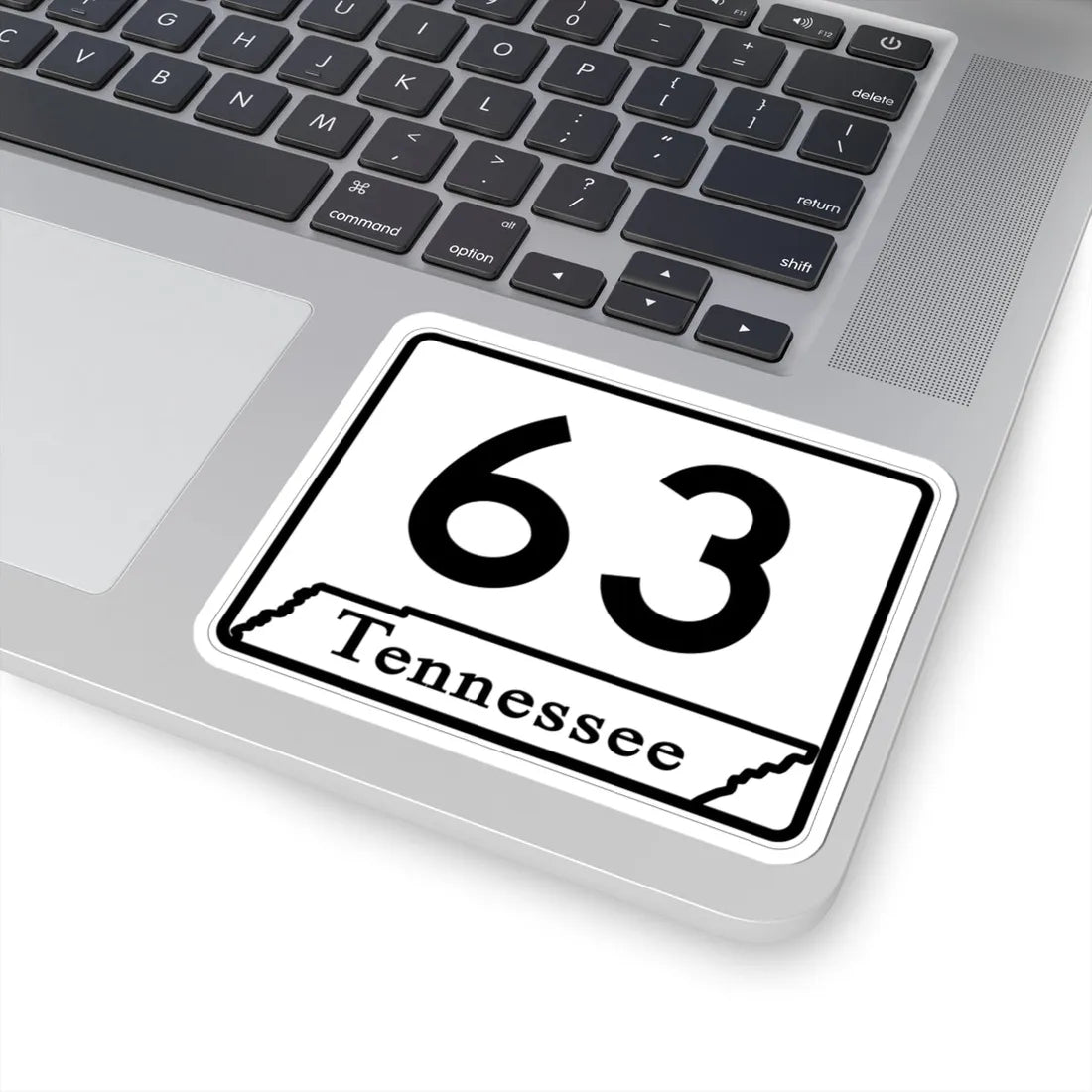 Tennessee 63 (Tennessee) (Road Sign) STICKER Vinyl Kiss-Cut Decal - The Sticker Space