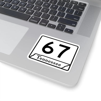Tennessee 67 (Tennessee) (Road Sign) STICKER Vinyl Kiss-Cut Decal - The Sticker Space