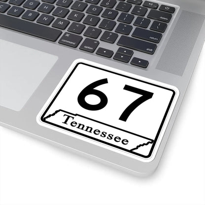 Tennessee 67 (Tennessee) (Road Sign) STICKER Vinyl Kiss-Cut Decal - The Sticker Space