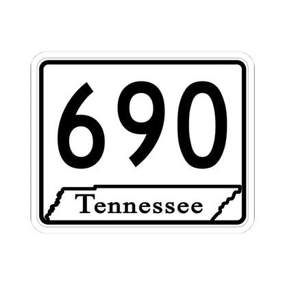 Tennessee 690 (Tennessee) (Road Sign) STICKER Vinyl Kiss-Cut Decal 4 Inch White - The Sticker Space