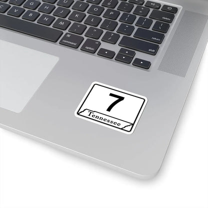 Tennessee 7 (Tennessee) (Road Sign) STICKER Vinyl Kiss-Cut Decal - The Sticker Space