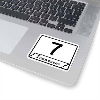 Tennessee 7 (Tennessee) (Road Sign) STICKER Vinyl Kiss-Cut Decal - The Sticker Space
