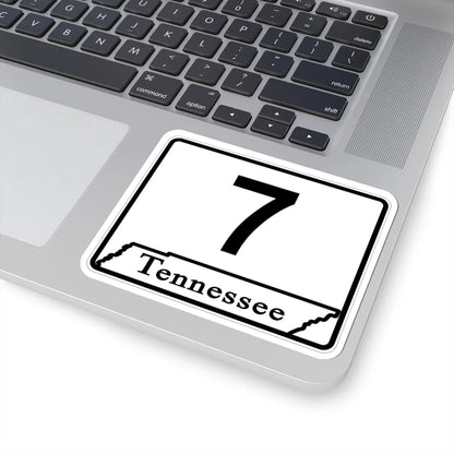 Tennessee 7 (Tennessee) (Road Sign) STICKER Vinyl Kiss-Cut Decal - The Sticker Space