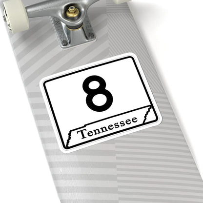 Tennessee 8 (Tennessee) (Road Sign) STICKER Vinyl Kiss-Cut Decal - The Sticker Space