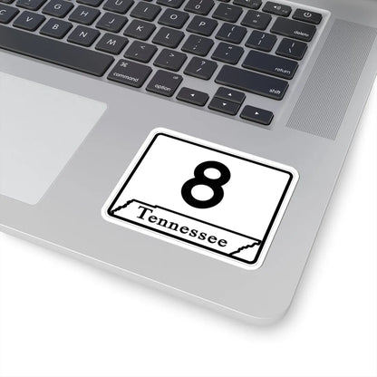 Tennessee 8 (Tennessee) (Road Sign) STICKER Vinyl Kiss-Cut Decal - The Sticker Space
