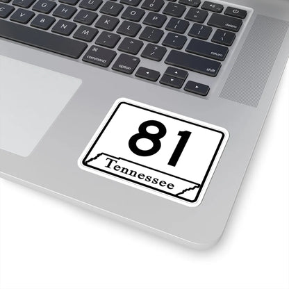 Tennessee 81 (Tennessee) (Road Sign) STICKER Vinyl Kiss-Cut Decal - The Sticker Space