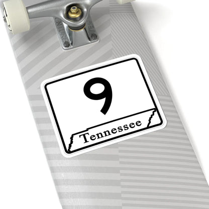 Tennessee 9 (Tennessee) (Road Sign) STICKER Vinyl Kiss-Cut Decal - The Sticker Space