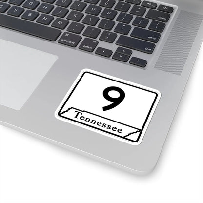 Tennessee 9 (Tennessee) (Road Sign) STICKER Vinyl Kiss-Cut Decal - The Sticker Space
