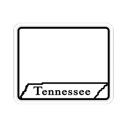 Tennessee blank (Tennessee) (Road Sign) STICKER Vinyl Kiss-Cut Decal 6 Inch White - The Sticker Space