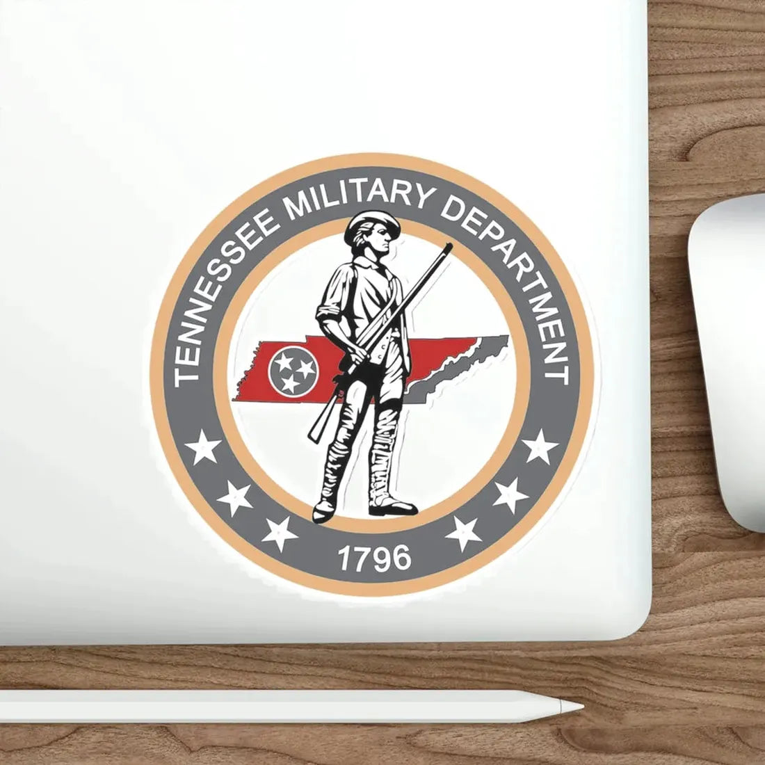 Tennessee Military Department Seal STICKER Vinyl Die-Cut Decal - The Sticker Space