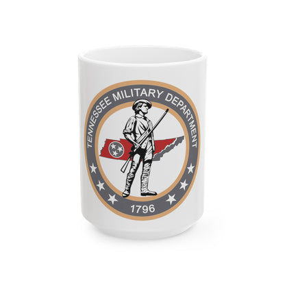 Tennessee Military Department Seal - White Coffee Mug-15oz-The Sticker Space