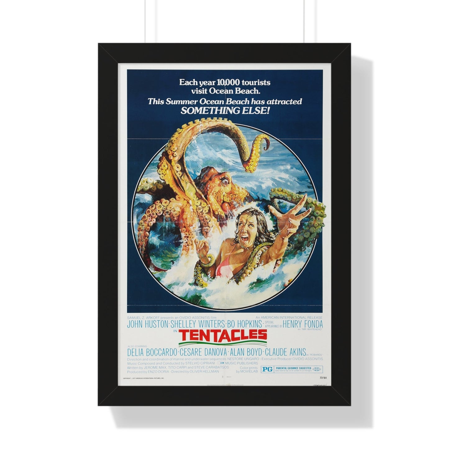 TENTACLES 1977 - Framed Movie Poster-16″ x 24″-The Sticker Space